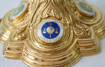 Solid silver gilt antique French Gothic Chalice.